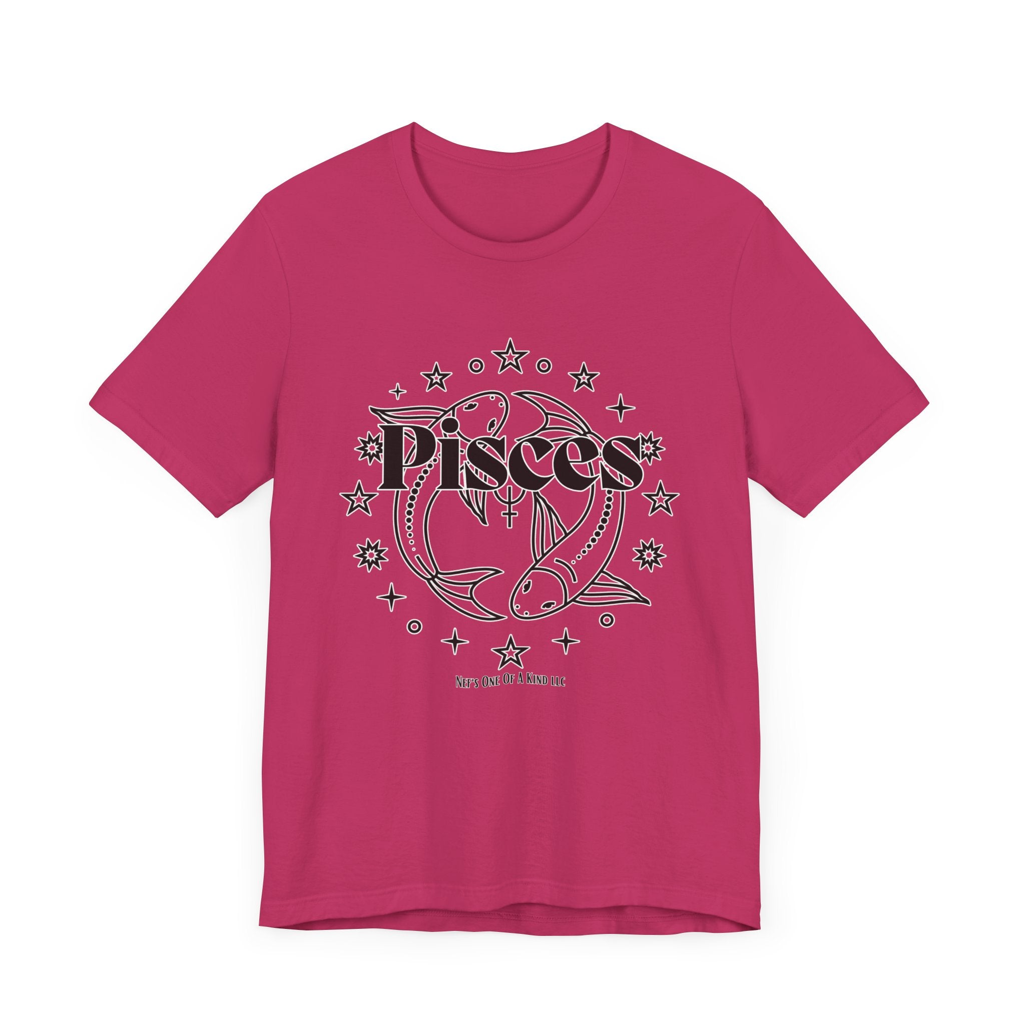 The Pisces Zodiac Unisex Casual Classic Jersey Short Sleeve Tee